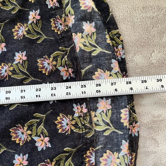 Free People Summer of Surf Pullover Button Henley Top Long Sleeve Size S Boho - Picture 16 of 16